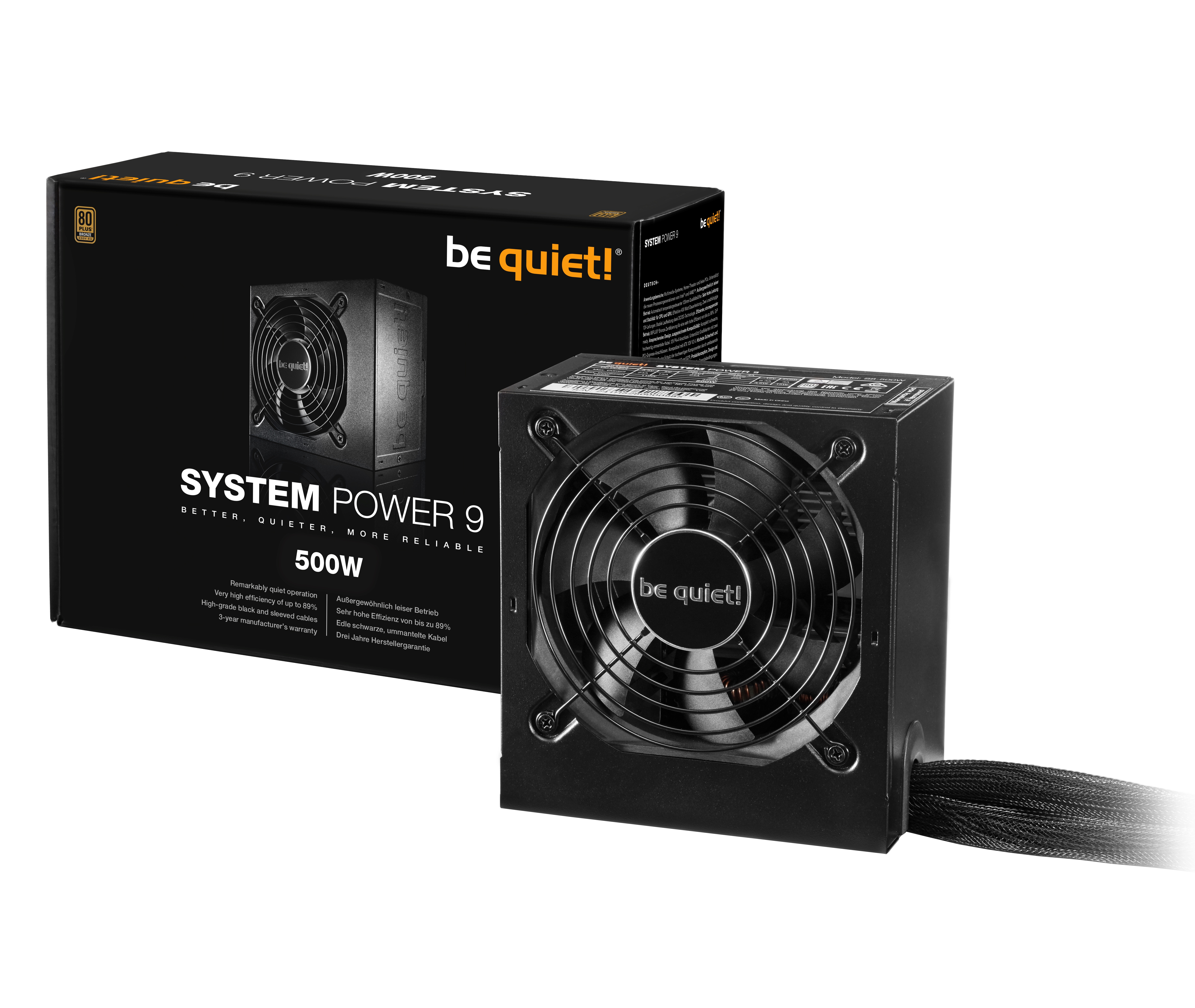 be quiet! System Power 9 500 Watt Non-Modular