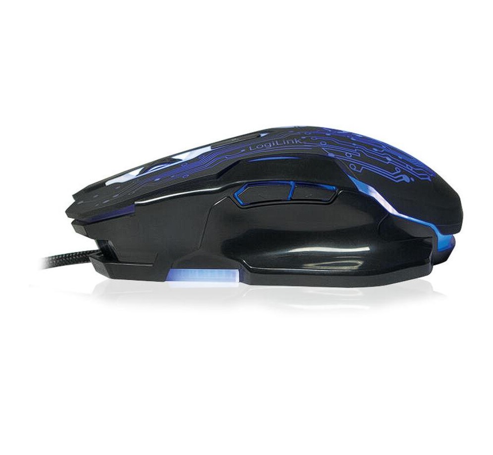 LogiLink Gaming Maus, USB, 6-button, 2400dpi